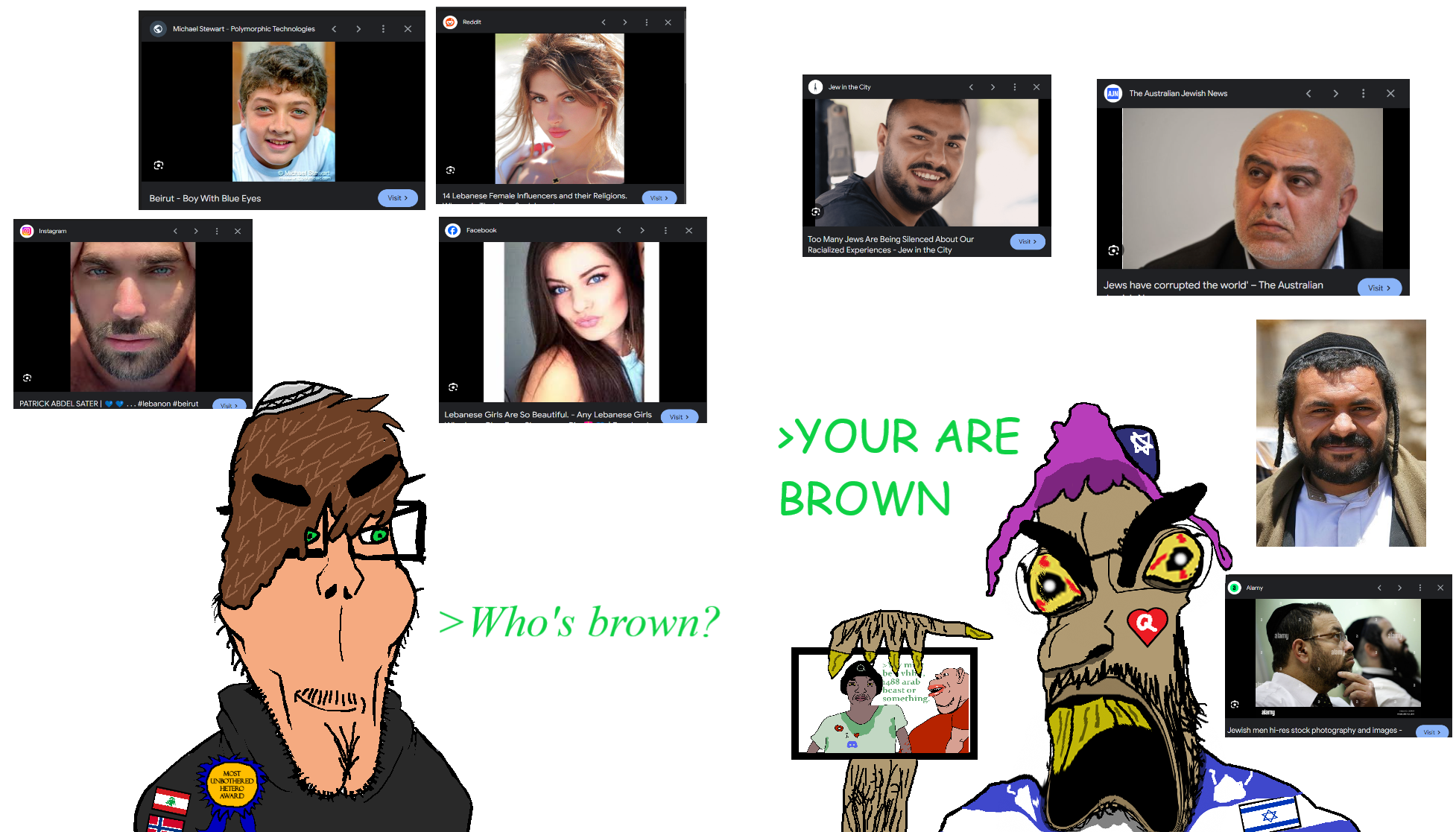 markiplier soyjak, parrotjak, eurogemmy, euromutt, euromutt, 4soyjaks, angry, award, beard, black shirt