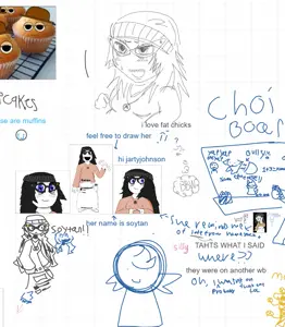 soytan, clothes, femalehair, glasses, hair, oekaki, whiteboard