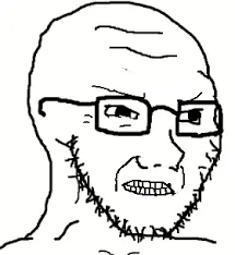 soyak, carjak, angry, glasses, stubble, teeth, white background