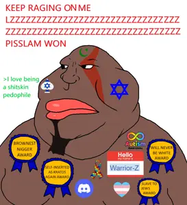 meximutt, autism, award, brown skin, closed mouth, discord, fat, goatee, greentext, gynaecomastia