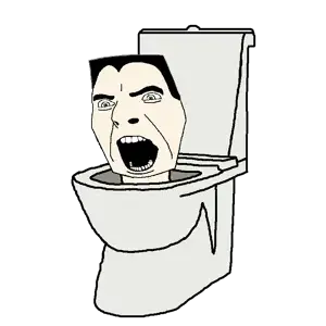 cobson, g-toilet, green eyes, hair, nose, open mouth, skibidi, teeth, toilet, skibidi toilet