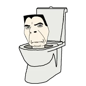 cobson, frown, g-toilet, green eyes, hair, nose, skibidi, teeth, toilet, skibidi toilet