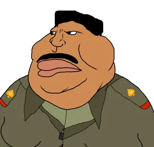 meximutt, brown eyes, iraq, military uniform, saddam hussein