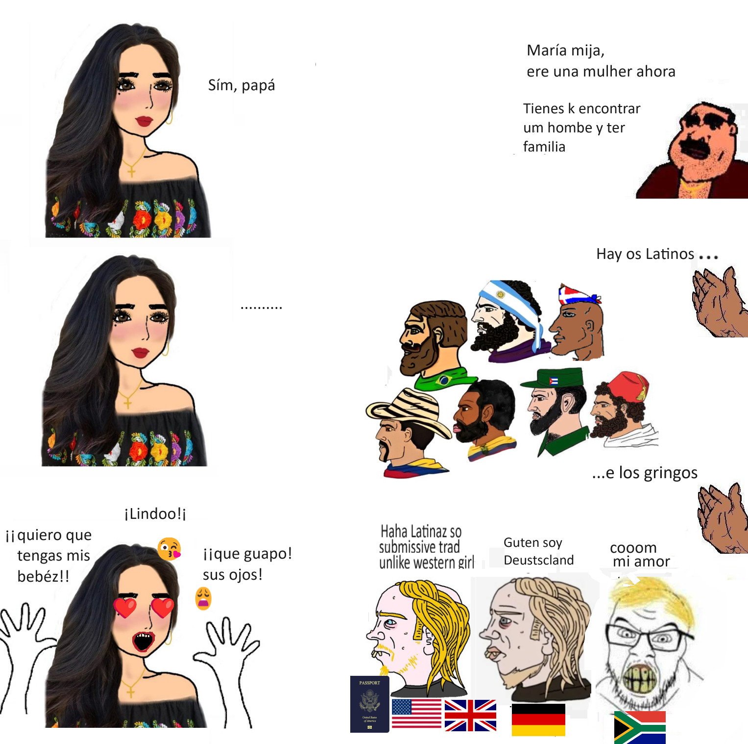 wojak, yes chad, excited soyjak, feraljak, soyak, wewjak, argentina, bandana, braptoko, brapzil