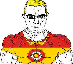 chudjak, chudjak front, muscular chud, aryan, a10 eyes, arm, blonde hair, blue eyes, british, buff