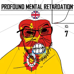 feraljak, angry, bald, bell curve, black eyes, black hole, black sclera, british, clenched teeth, closed mouth