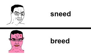 chudjak, angry, crying, incel, pink skin, rage, smug, yellow teeth