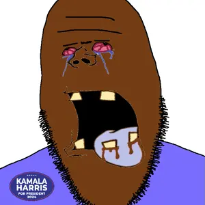cobson, impish soyak ears, ack, badge, blood, bloodshot eyes, crying, dead, hanging, kamala harris