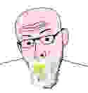 koolson, babyjak, baby, ear, glasses, looking at you, low quality, pacifier, small eyes, stubble
