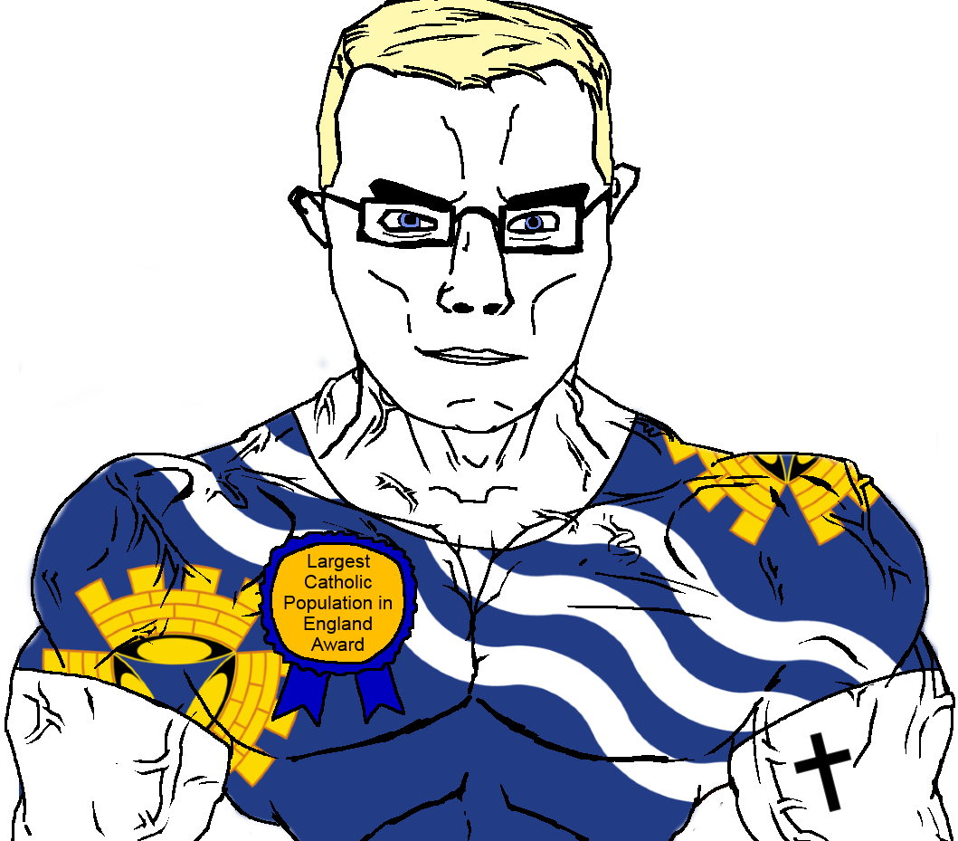 chudjak, chudjak front, muscular chud, aryan, a10 eyes, accessory, arm, award, badge, blonde hair