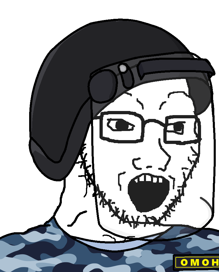 soyak, blue shirt, camouflage, clothes, face shield, glasses, hat, helmet, looking to the right, omon