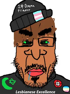 chudjak, markiplier soyjak, chudplier, amerimutt, angry, arab, beanie, black sclera, brown hair, brown skin