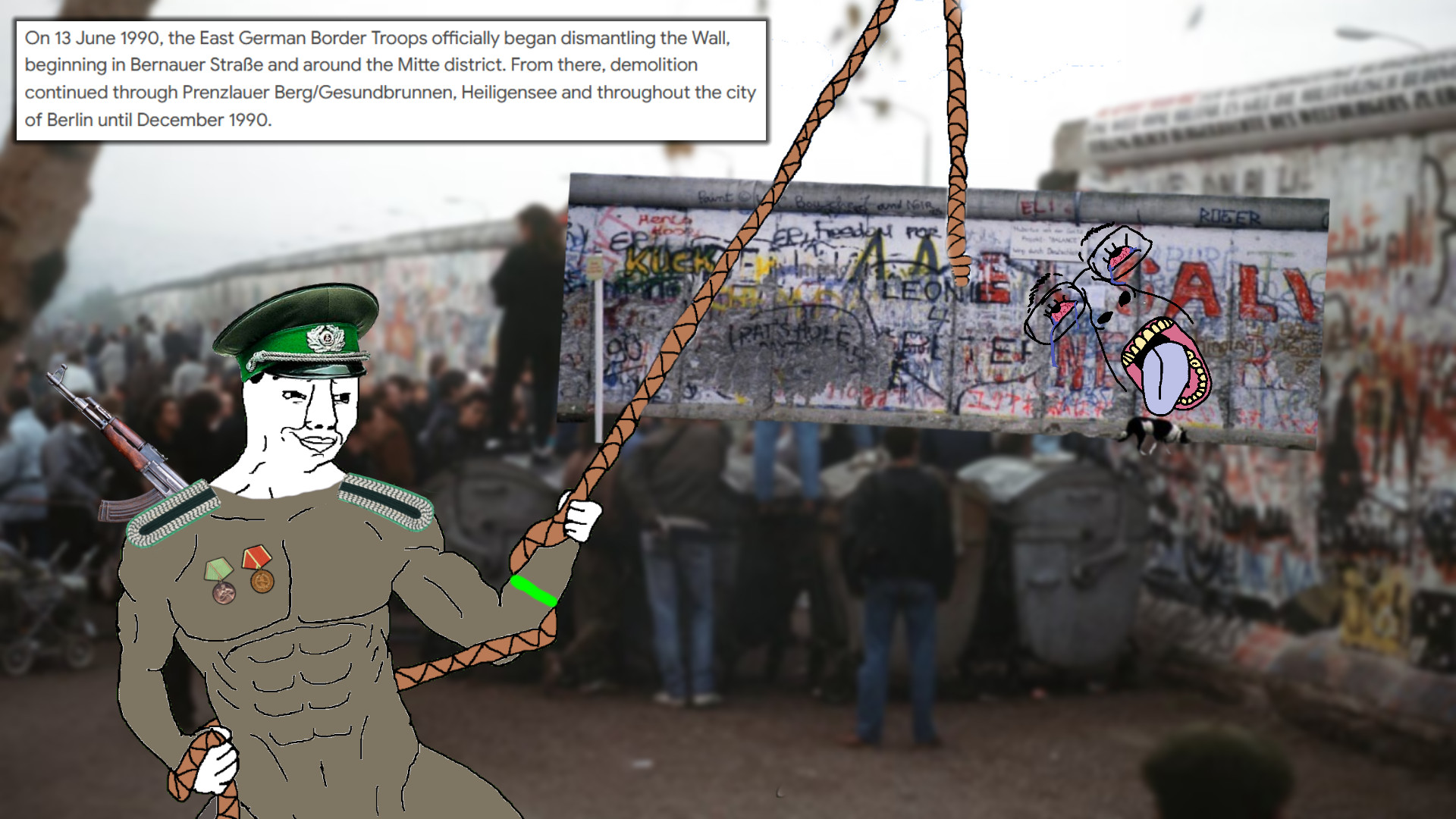 bernd, chudjak, hanging troonjak, troonjak, 1990, 2soyjaks, ack, ak-47, arm, army