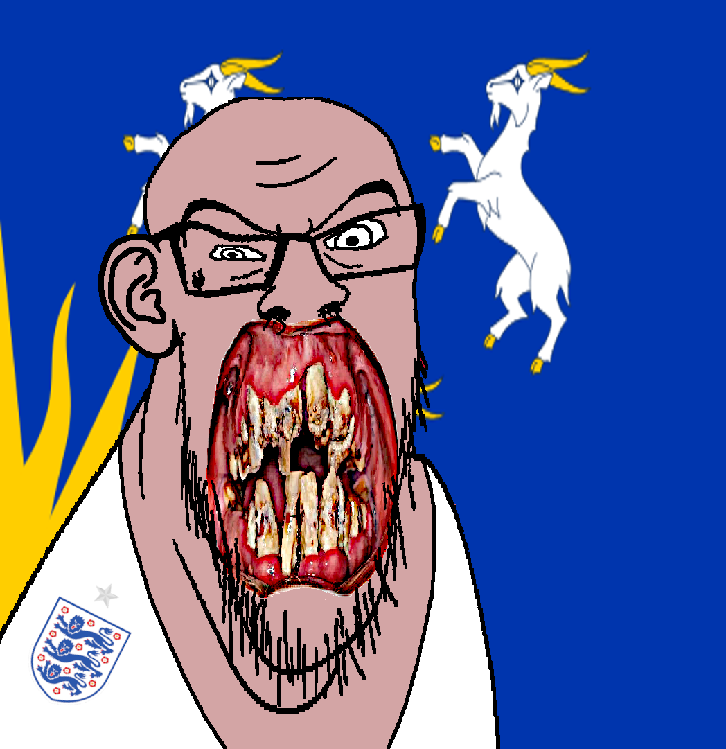 feraljak, angry, animal, british, distorted, ear, flag, flower, glasses, goat
