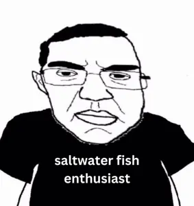chudjak, markiplier soyjak, chudjak front, science lover, animal, closed mouth, clothes, enthusiast, fish, glasses