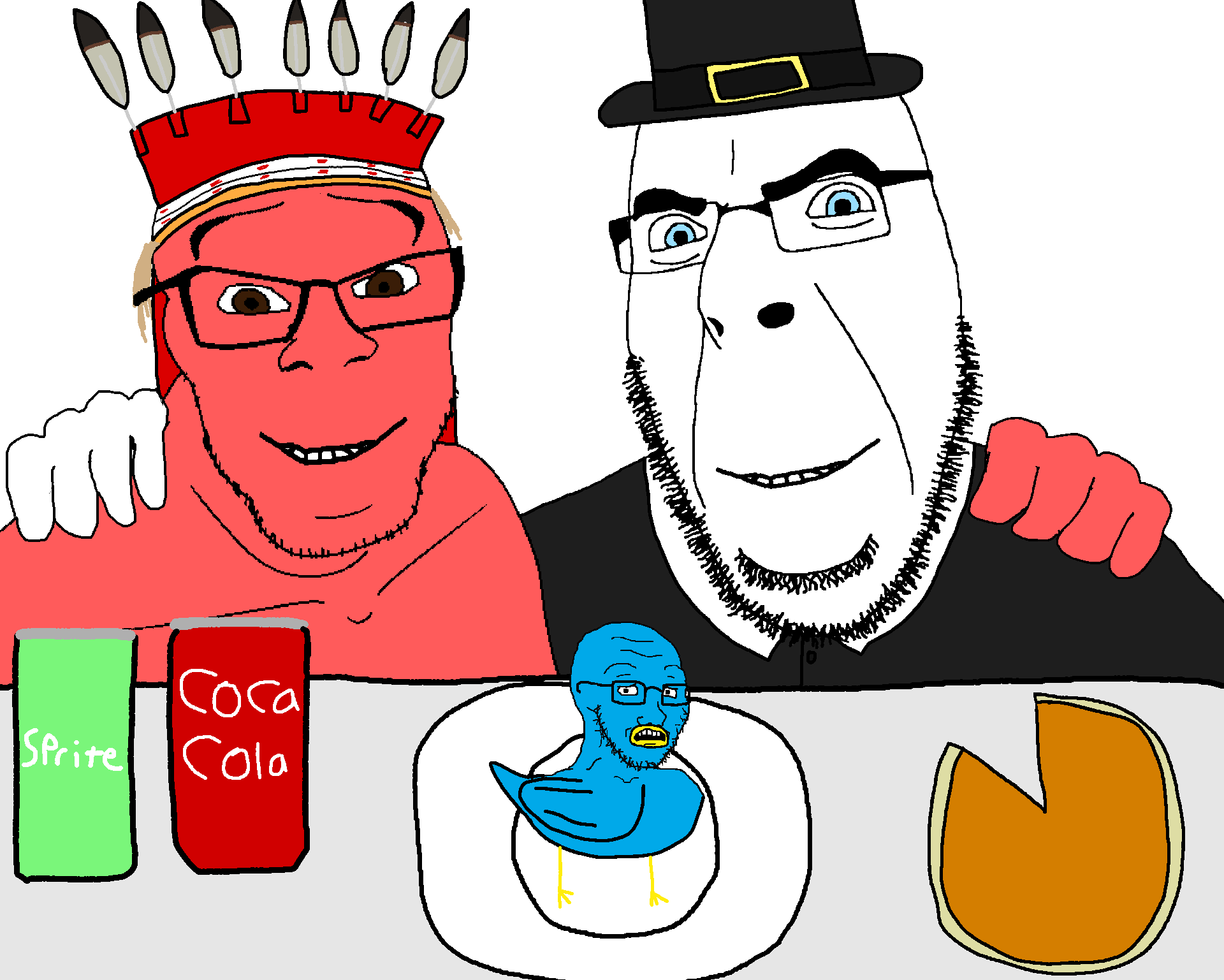 cobson, feraljak, soyak, no more brother wars, animal, balding, bird, blue eyes, blue skin, brown eyes