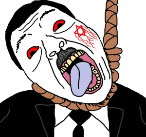 bernd, hanging troonjak, troonjak, ack, bashar alassad, blood, clothes, hair, hanging, judaism