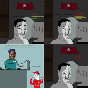 chudjak, big boy, clothes, computer, flag, hands, hat, kid, meme, nazism