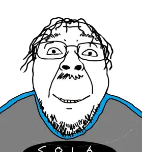 bernd, clothes, front view, glasses, hair, looking at you, mustache, open mouth, smile, sola