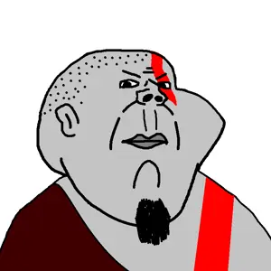 kratos, impish soyak ears, kranos, angry, closed mouth, scar, shaved, video game, god of war