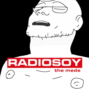 unknown, album cover, black background, closed eyes, ear, glasses, looking up, meds, music, nipple