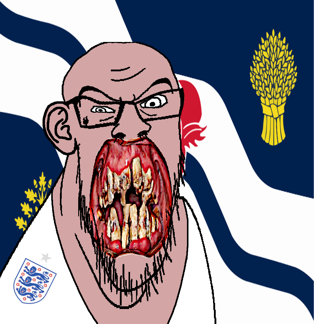 feraljak, angry, animal, british, bull, cow, distorted, ear, england, flag