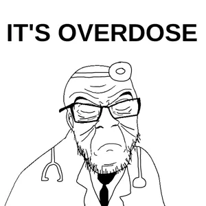 feraljak, its over, 1soyjak, closed eyes, closed mouth, clothes, doctor, ear, glasses, necktie