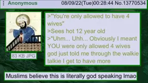 chudjak, 4chan, 4cuck, angry, beard, closed mouth, clothes, glasses, hair, islam