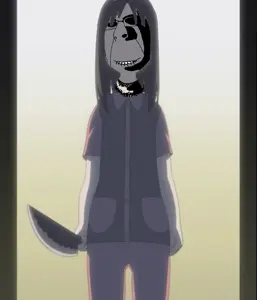 ayumu kasuga, cobson, hornyson, anime, anime female, arm, biting lip, creepy, glasses, horny