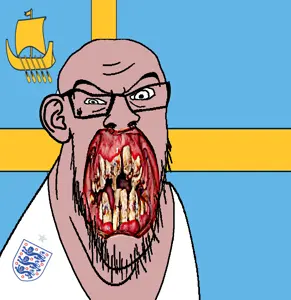feraljak, angry, animal, british, distorted, ear, flag, flower, glasses, hair