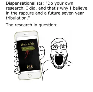 markiplier soyjak, showing phone, christianity, dispensationalism, phone, religion, text, white background