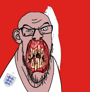 feraljak, angry, animal, bear, british, distorted, ear, england, flag, flower