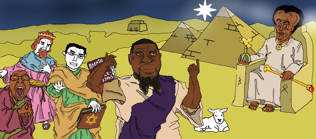 haitiandealer, george floyd, yakub, bernd, chudjak, animal, art, beard, big brain, big head