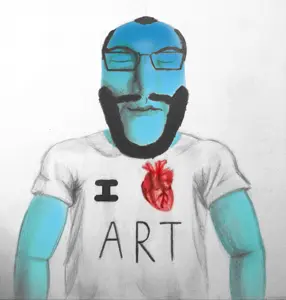 entiral, markiplier soyjak, science lover, beard, calm, drawfag, drawing, edit, glasses, i love