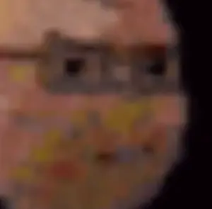 soyak, animated, closed mouth, concerned, egg, frown, glasses, smile, smug, sound