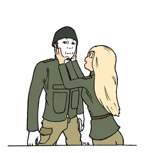 entiral, coco schoppenboer, kuzjak, arm, body, drawfag, drawing, german uniform, germany, hands