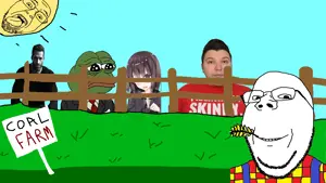 gigachad, nikocado avocado, pepe, bernd, gapejak, wholesome soyjak, amphibian, animal, anime, closed mouth