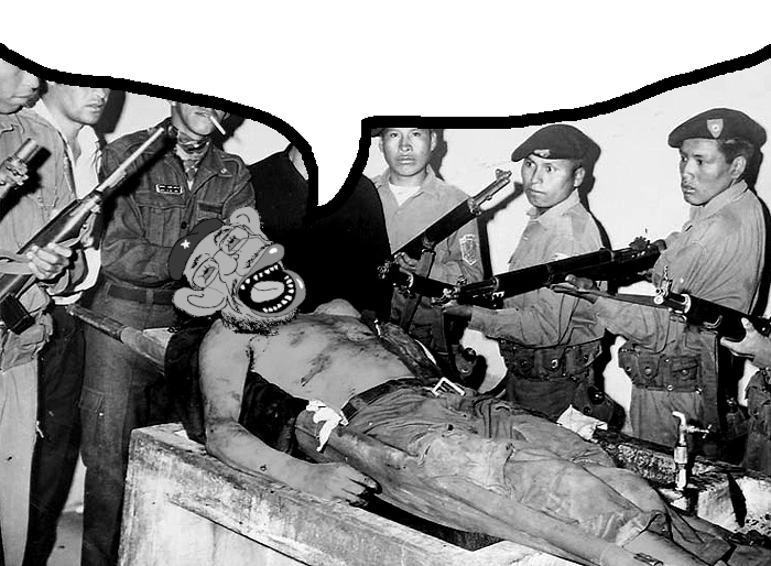 impish soyak ears, impish amerimutt, ack, bolivia, che guevara, communism, cuba, dead, hanging, history