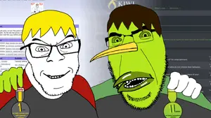 nate higgers, cobson, feraljak, natejak, no more brother wars, 2soyjaks, award, badge, blonde hair, food