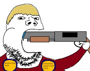 gapejak, blowjob gapejak, antimatter, brimstone, coal, drake, drool, firearm, gun, holding gun