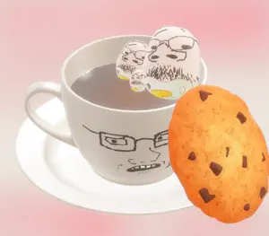 gapejak, soyak, babyjak, babyjak, 3d, caca, coffee, cookie, drink, food