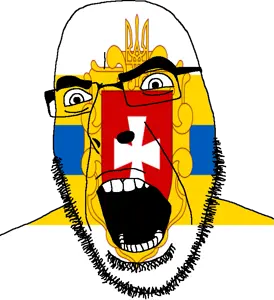 cobson, angry, bushy eyebrows, country, cross, flag, glasses, hair, looking to the left, oblast