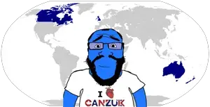 markiplier soyjak, science lover, arm, australia, beard, blue skin, canada, canzuk, clothes, glasses