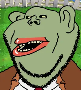 impish soyak ears, impish amerimutt, clothes, green skin, video game, yellow eyes, zombie, plants vs zombies