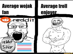 trollface, markiplier soyjak, antenna, anti soyjak, arm, flag, glasses, hair, ifunny, open mouth