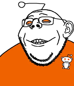 gapejak, gapealien, antenna, ear, glasses, grin, looking at you, orange sclera, reddit, snoo