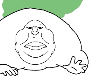 guestjak, meximutt, meximutt front4, bald, brap, chin, closed mouth, crawling, double chin, fart