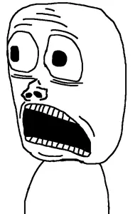 wojak, sackjak, glasses, looking at you, not a fucking soyjak, not a soyjak, teeth, white background
