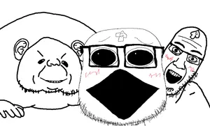 guestjak, opiejak, unknown, poopson shitflinging, blush, ear, nuvariant, nuvariants, open mouth, queen of spades