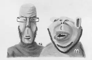 entiral, impish soyak ears, markiplier soyjak, euromutt, impish amerimutt, amerimutt, euromutt, art, big lips, drawing